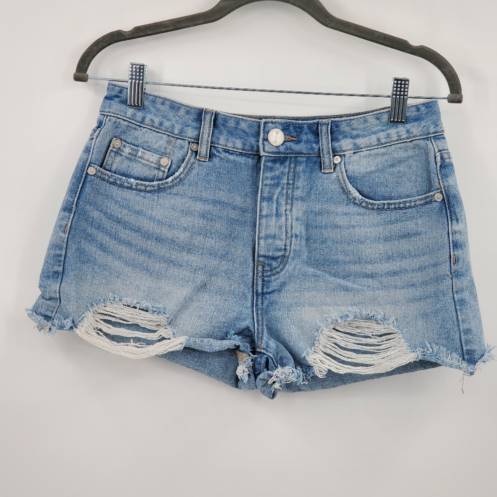 ◇◇ Banjara Mid Rise Distressed Jean Shorts Size 27